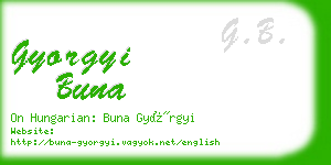 gyorgyi buna business card